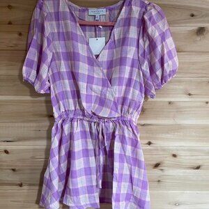 Purple Top Nwt Size L
